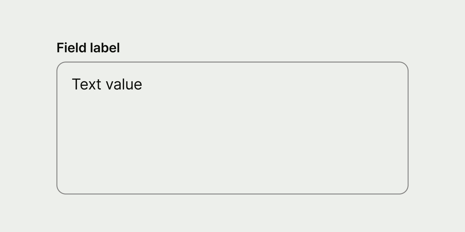 A text area with multiple sentences as the description.