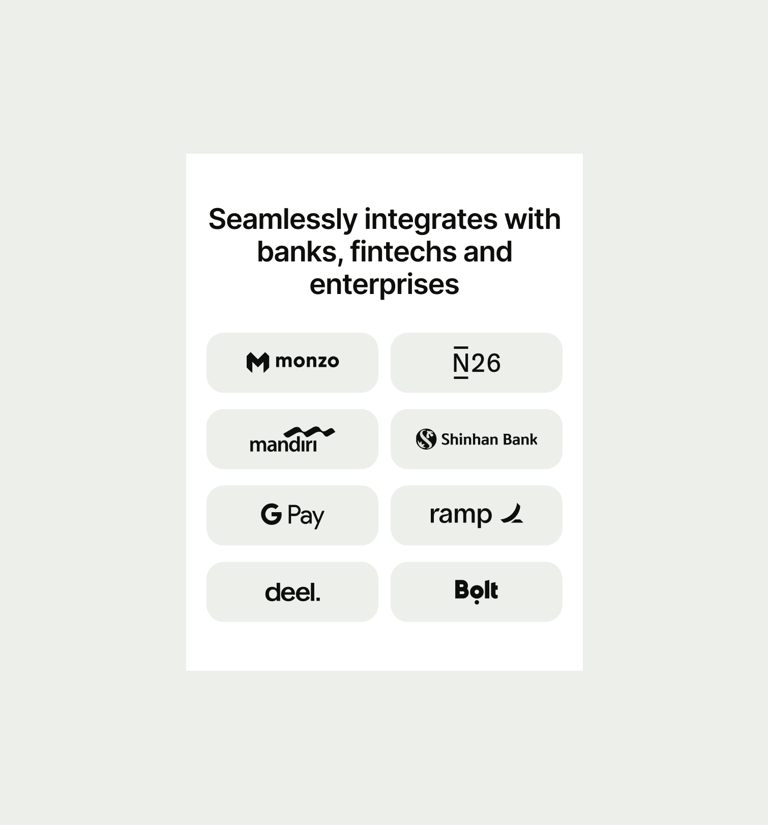 Logo Grid pattern on mobile