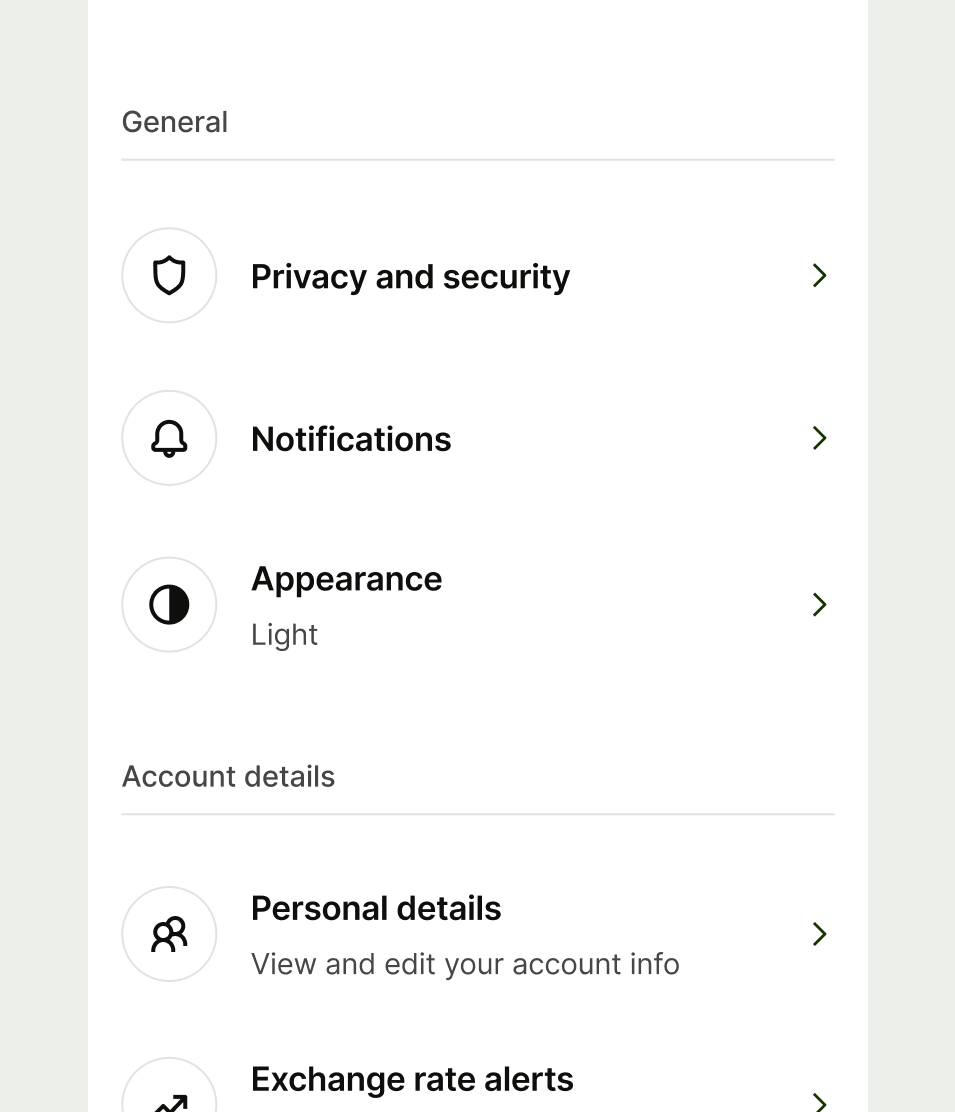 Non interactive avatar on list item