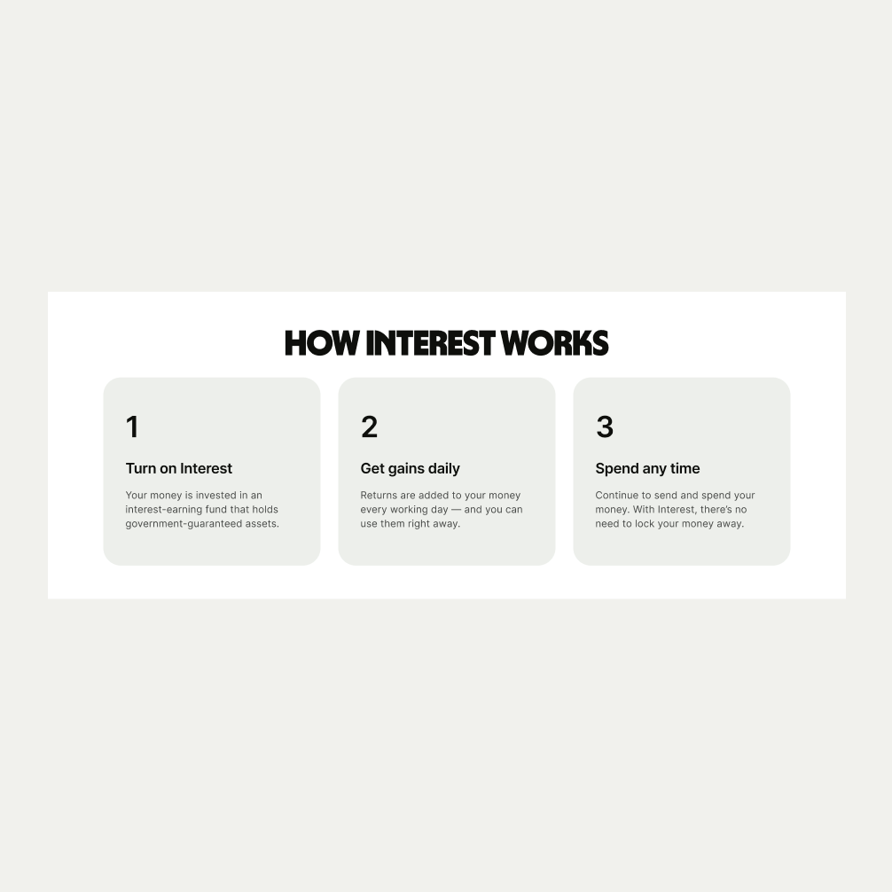 Card Cluster pattern with stepper