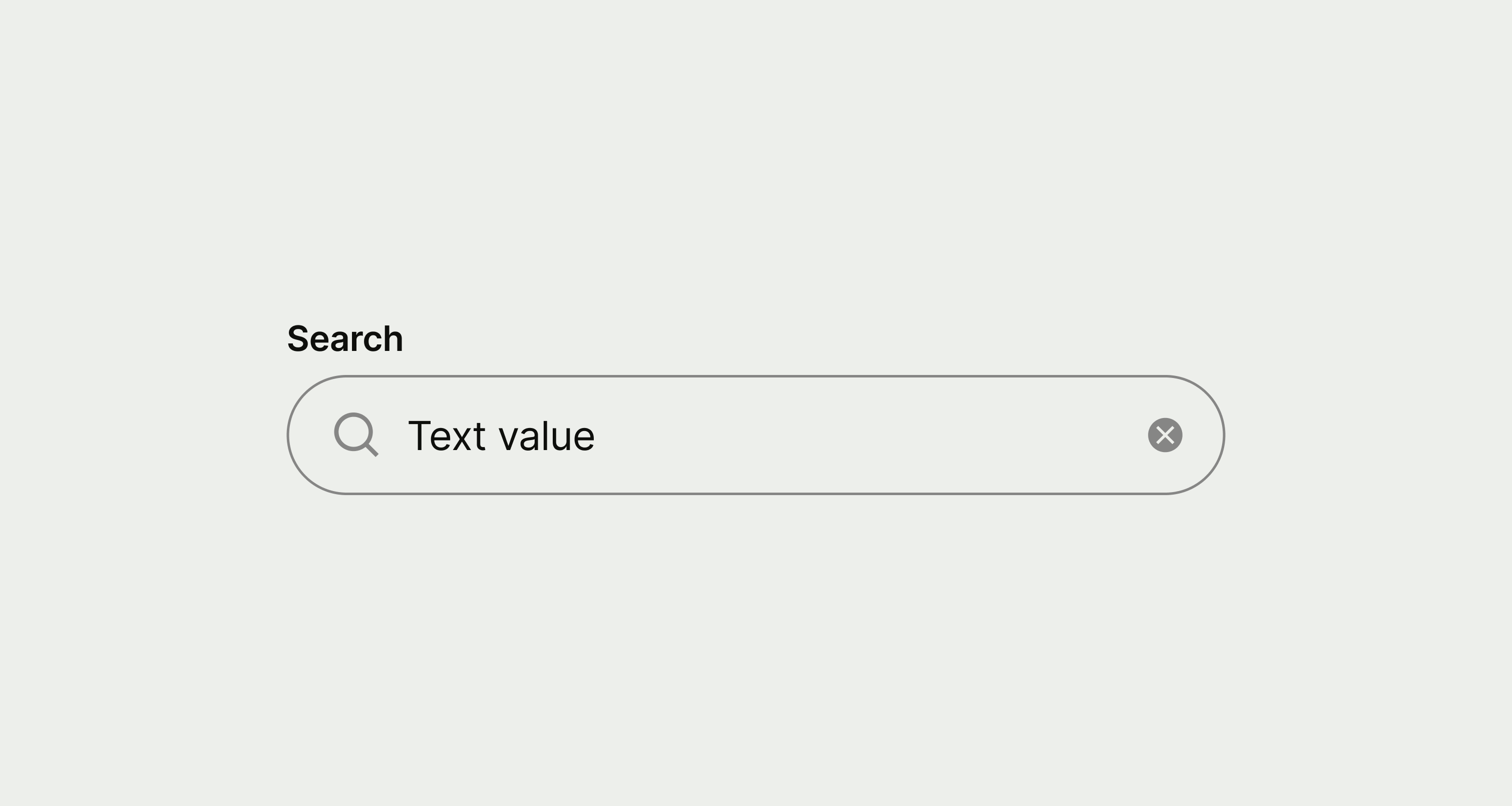 Search input