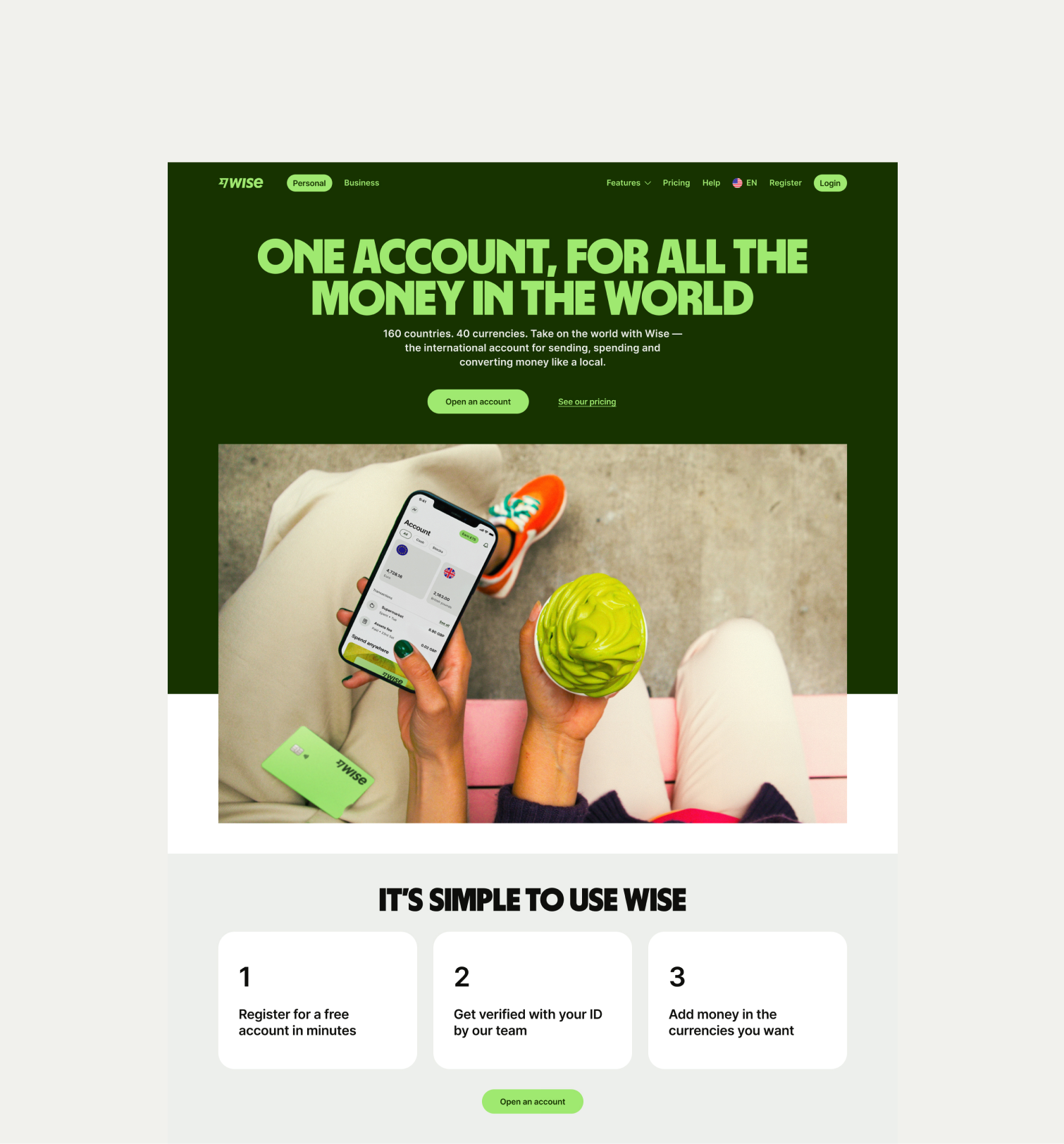 Hero Large pattern with incorrect UX