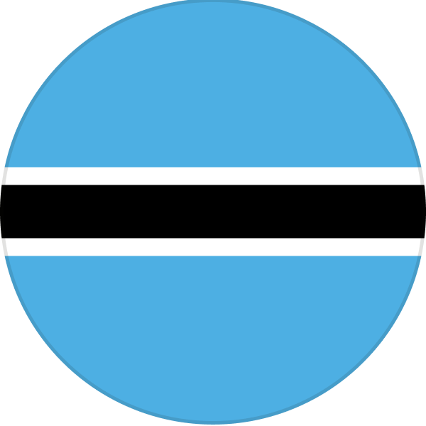 The Botswana flag.