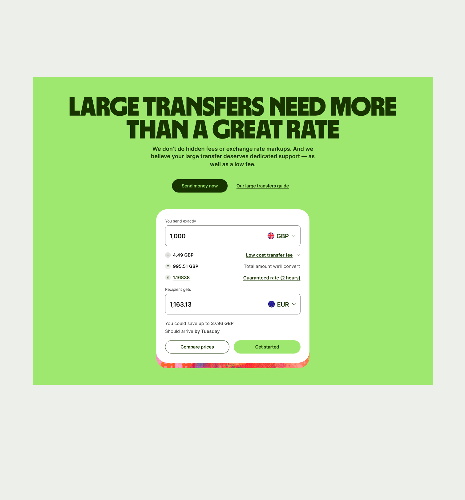 Hero Interactive pattern in Bright Green theme