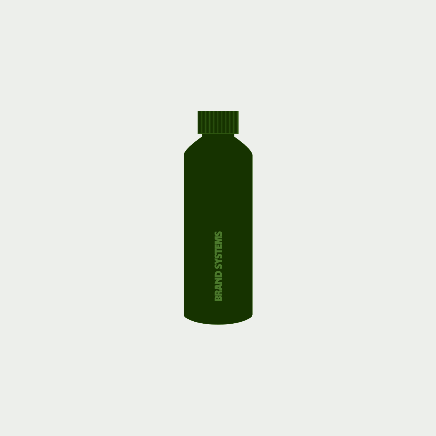 A water bottle mockup showcasing the text design for Wise teams swag.