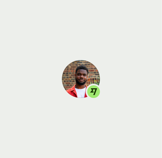 Avatar with image and fast flag badge