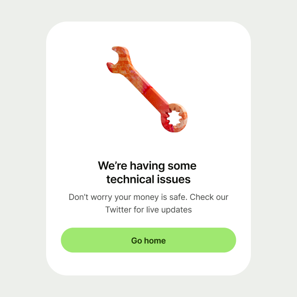 Error state with tool illustration