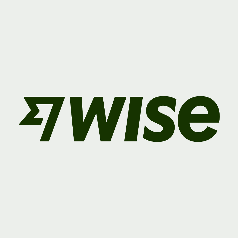 The Wise logo in Forest Green on a neutral grey background.
