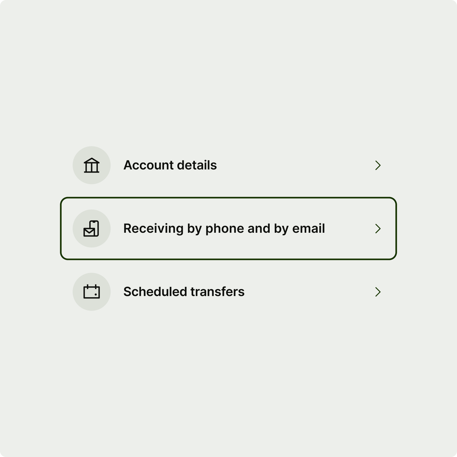 A comparison of navigation options: regular vs focused.