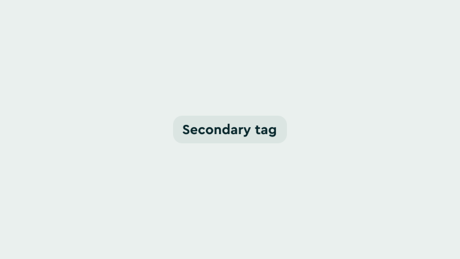 Secondary tag