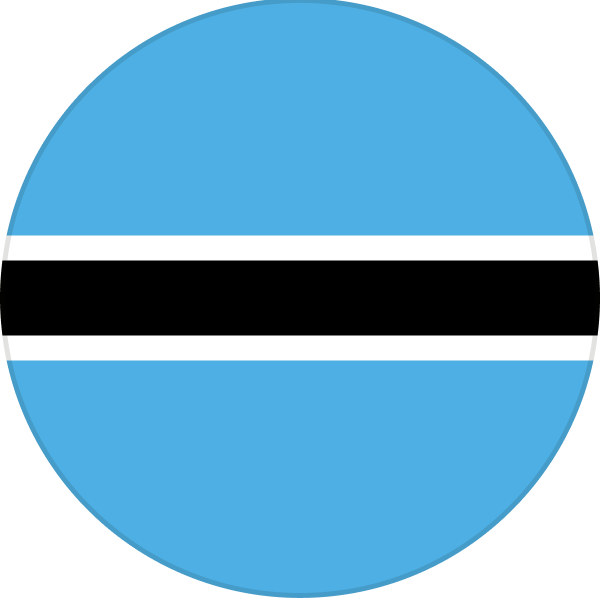 The Botswana flag.