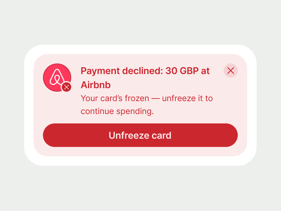 Error action prompt