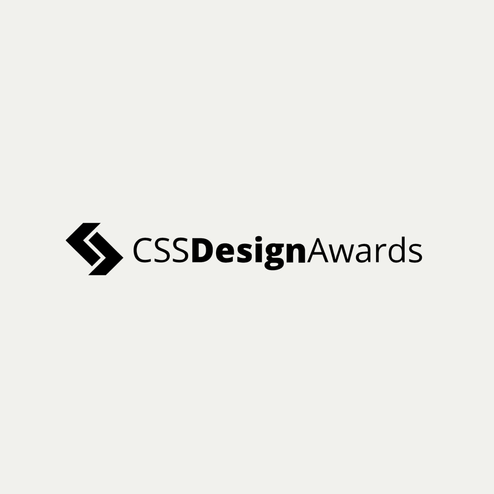 CSS Design Awards logo on a gray background