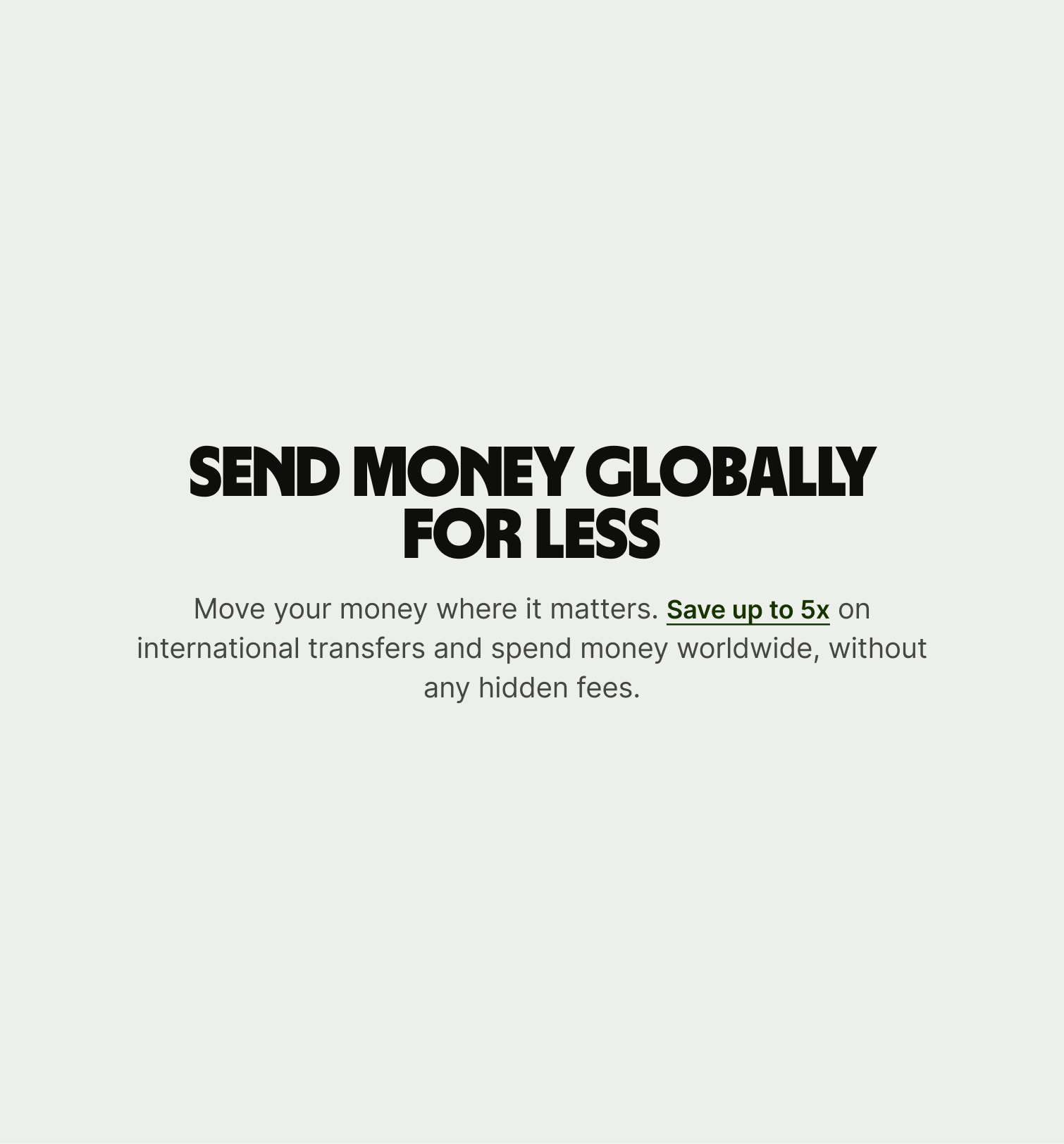 An example of our centrally aligned copy block