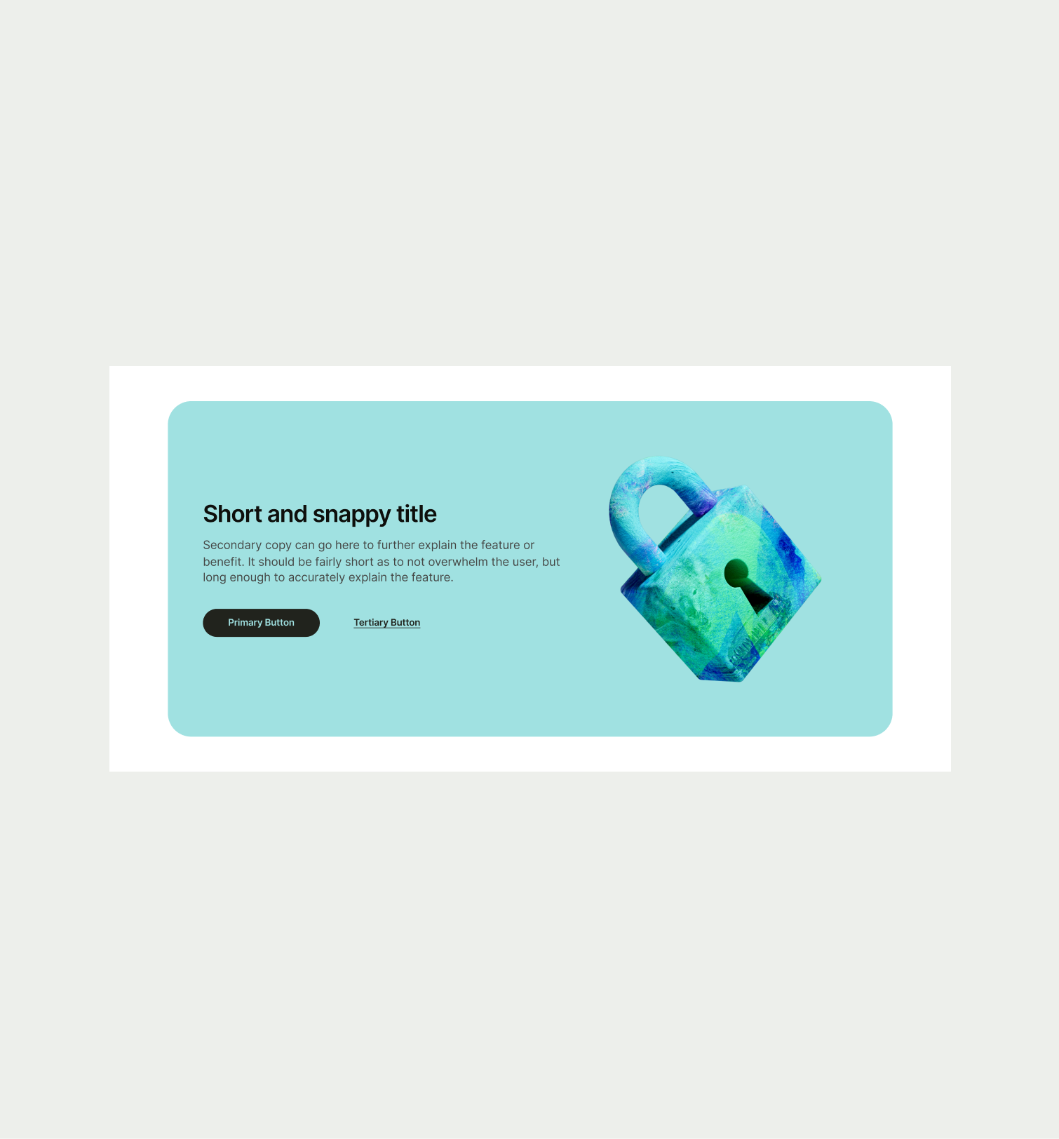 Callout Small pattern with correct UX