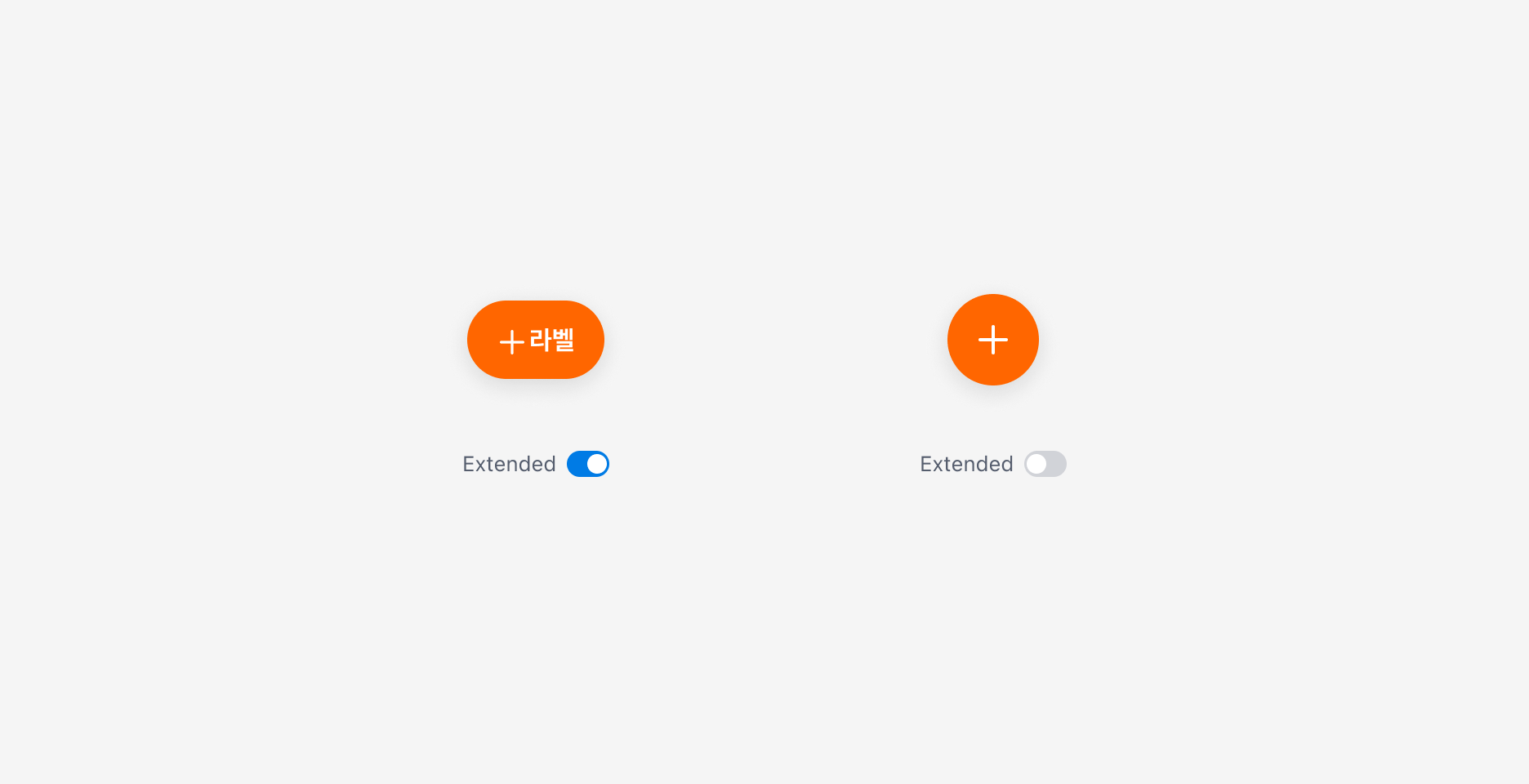 Floating Action Button의 Extended Property