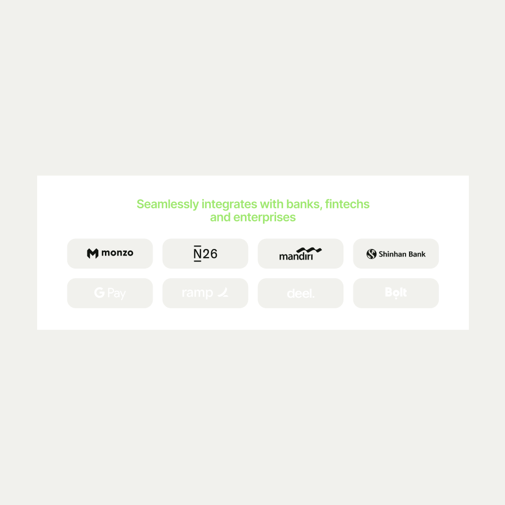 Logo Grid pattern in Forest Green theme