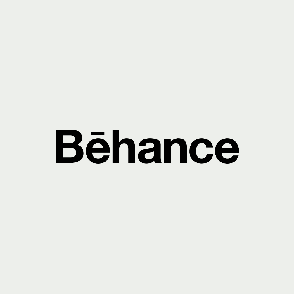Béhance logo on a gray background