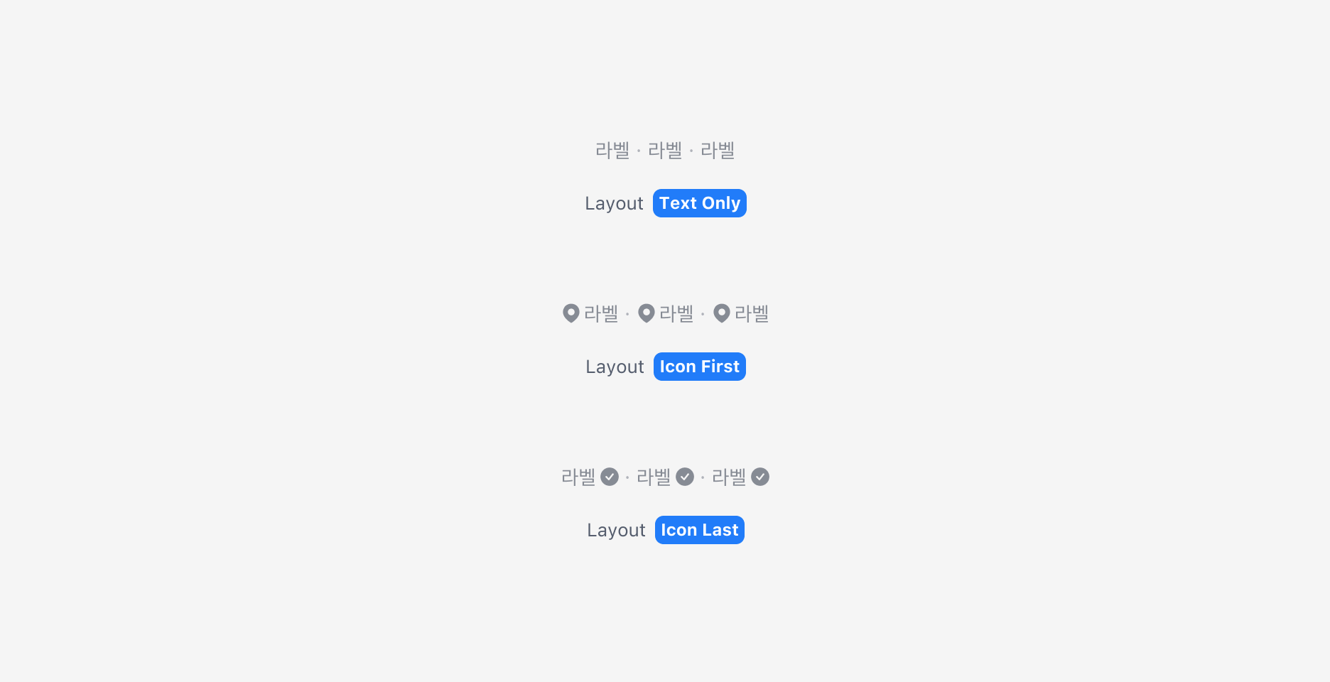 Tag Item의 Icon Property - Prefix, Suffix 위치