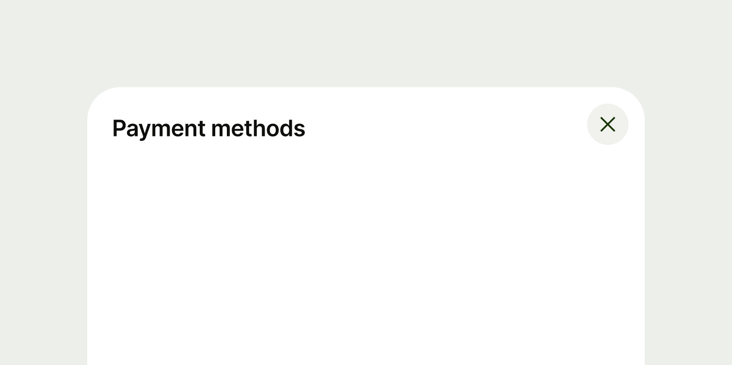 A modal with a short and succinct title.