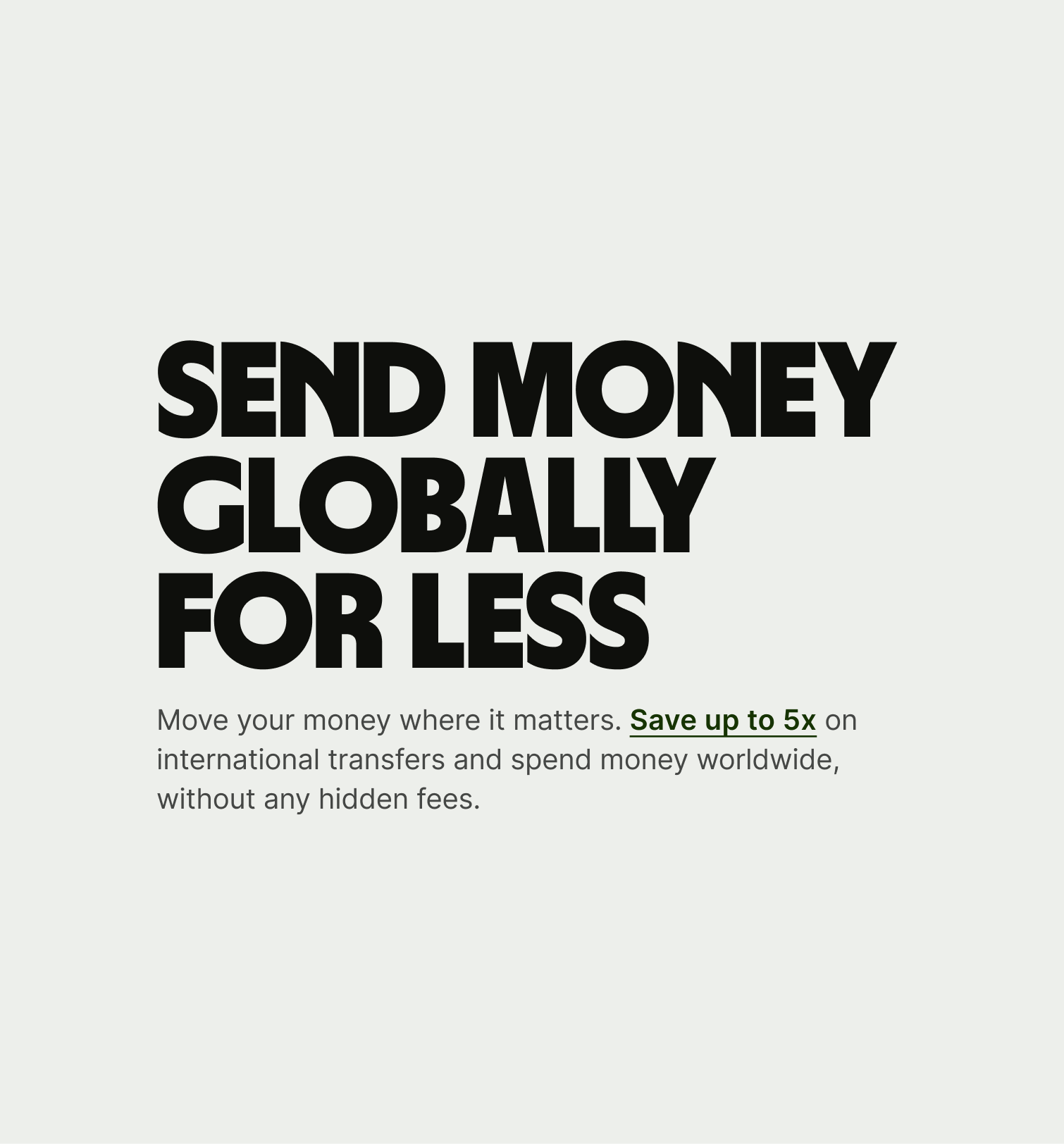 An example of our left aligned copy block