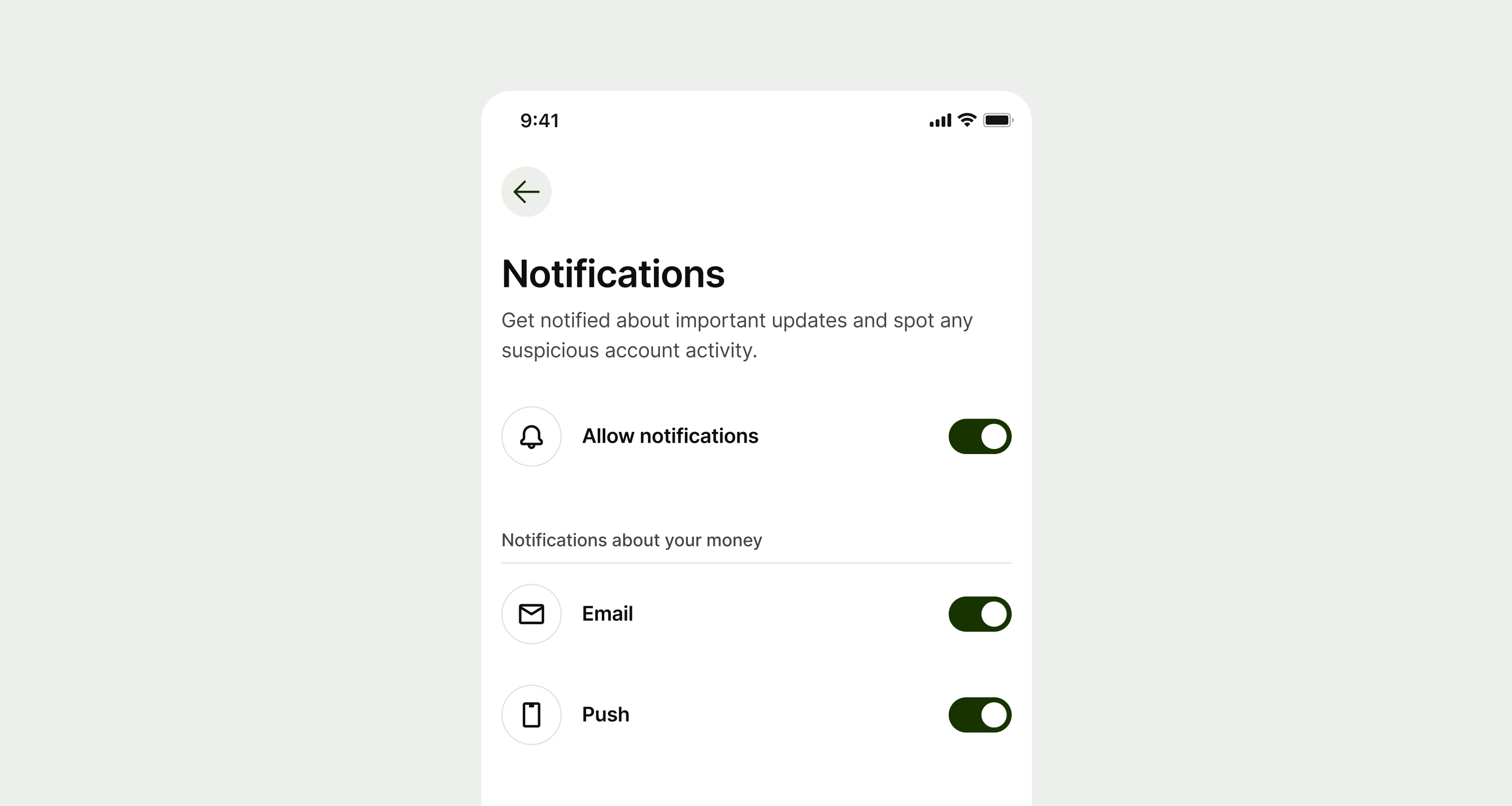 Example of a switch Item