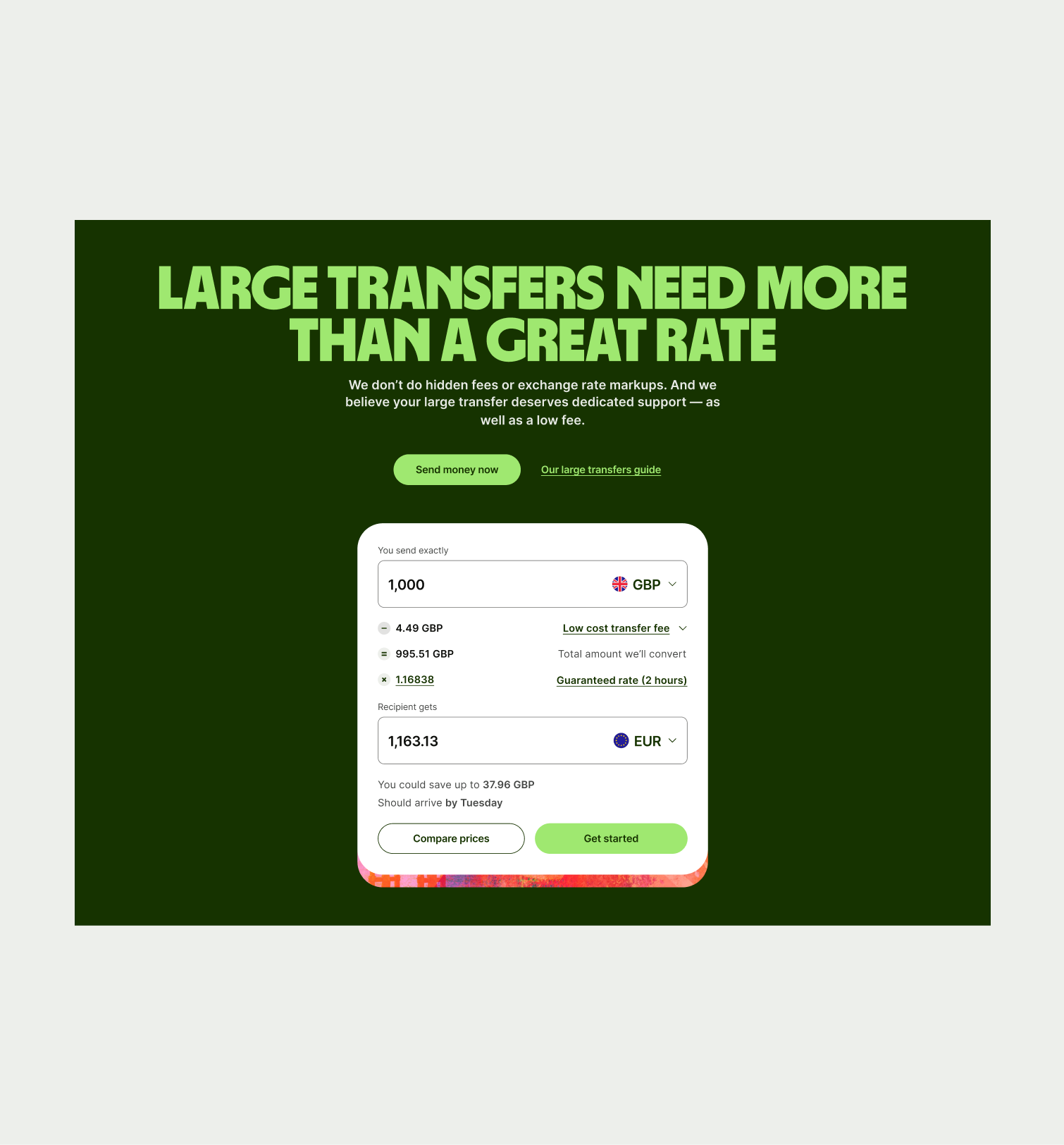 Hero Interactive pattern in vertical layout