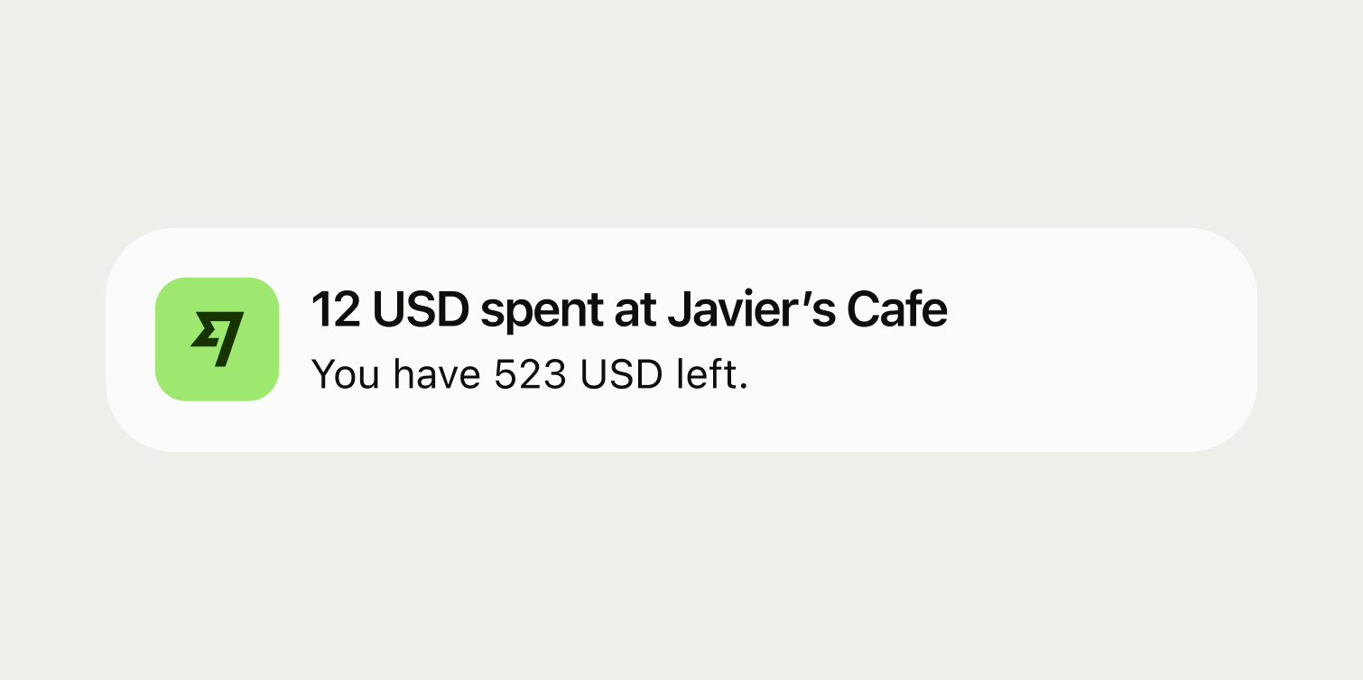 A push notification.