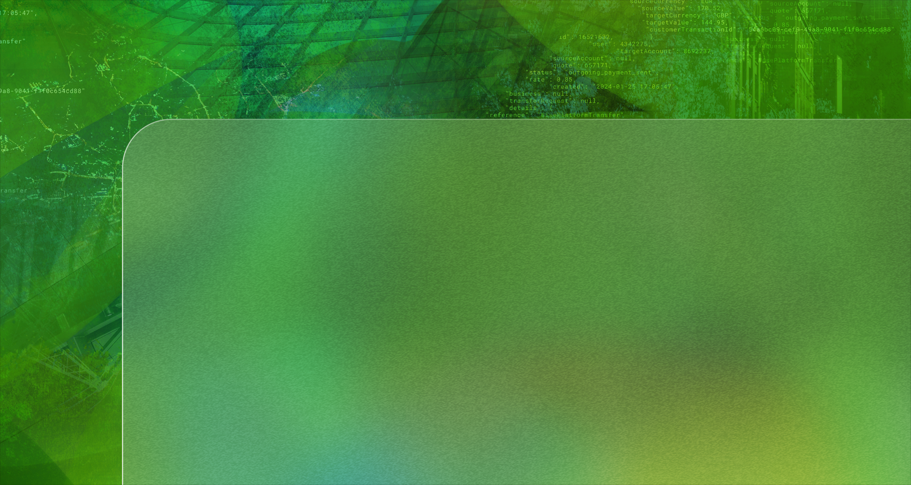 Wise Platform Tapestry background with a transparent layer on top of it covering 50% of it