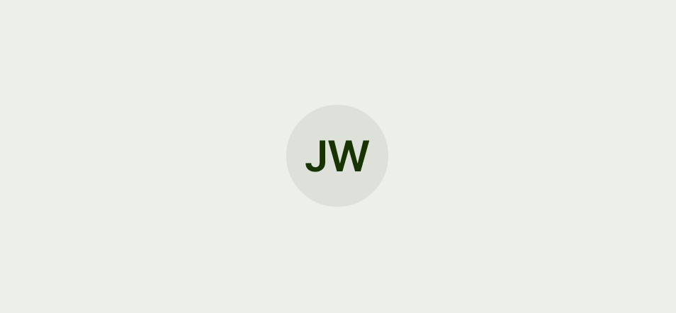 Avatar with JW initials