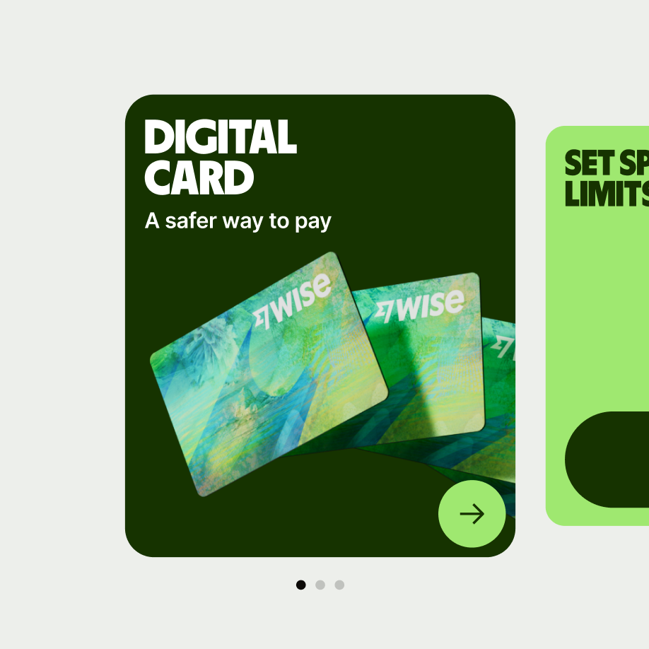 Promo card in carousel