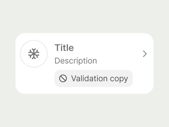 disabled navigation list item