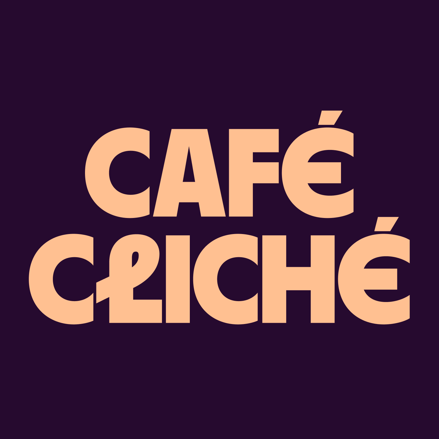 Text which reads 'Cafe cliche'.