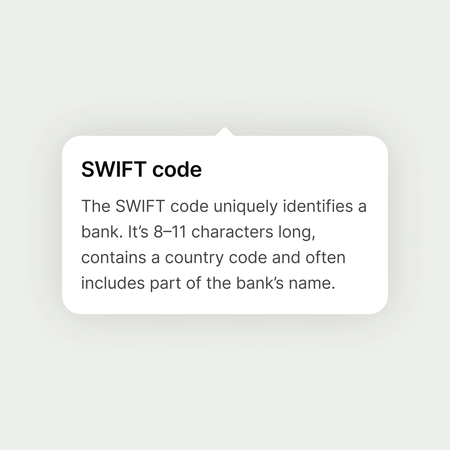 A popover which defines a term.