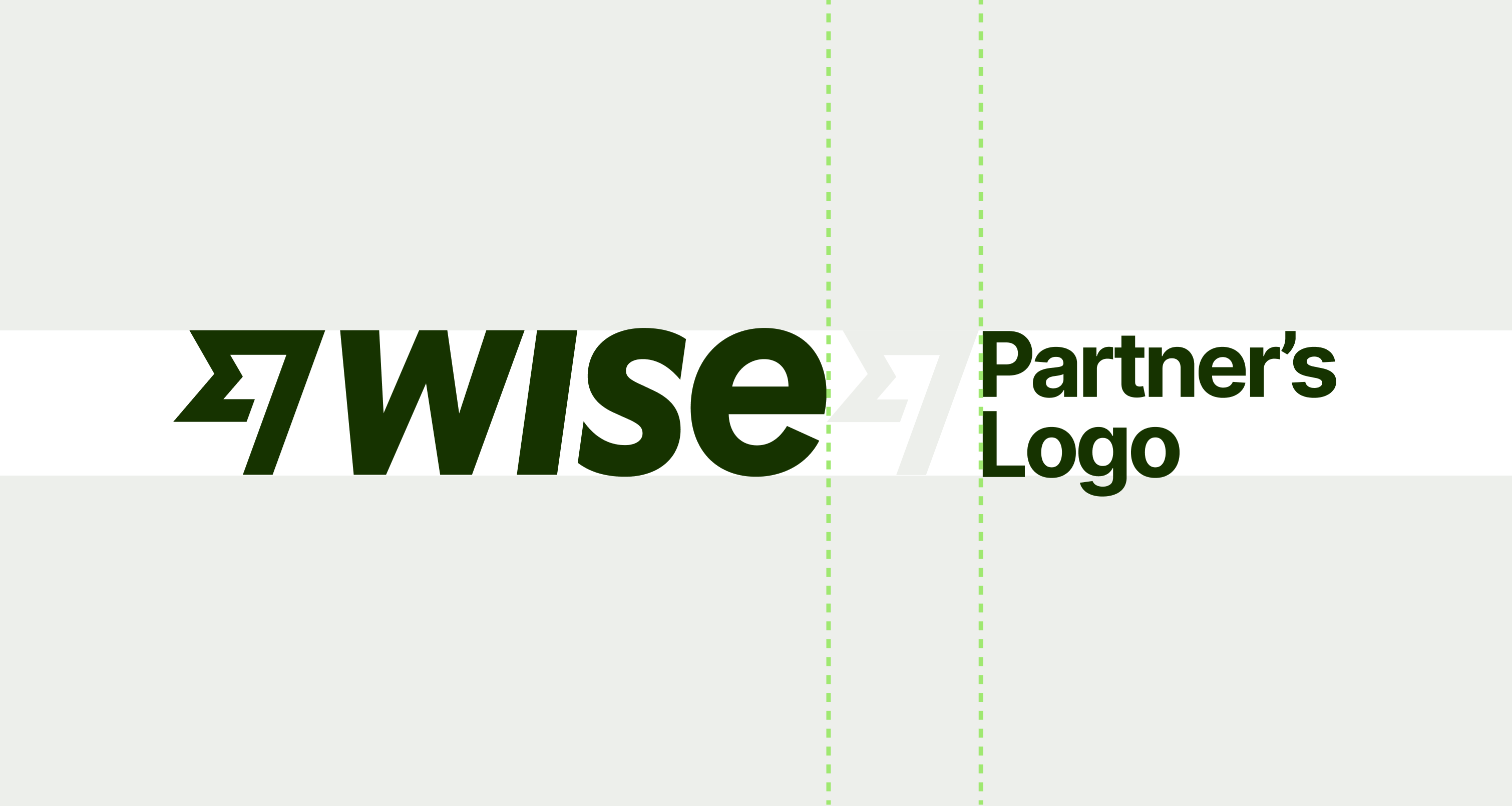 The Wise logo next to some text which reads 'Your brand'.