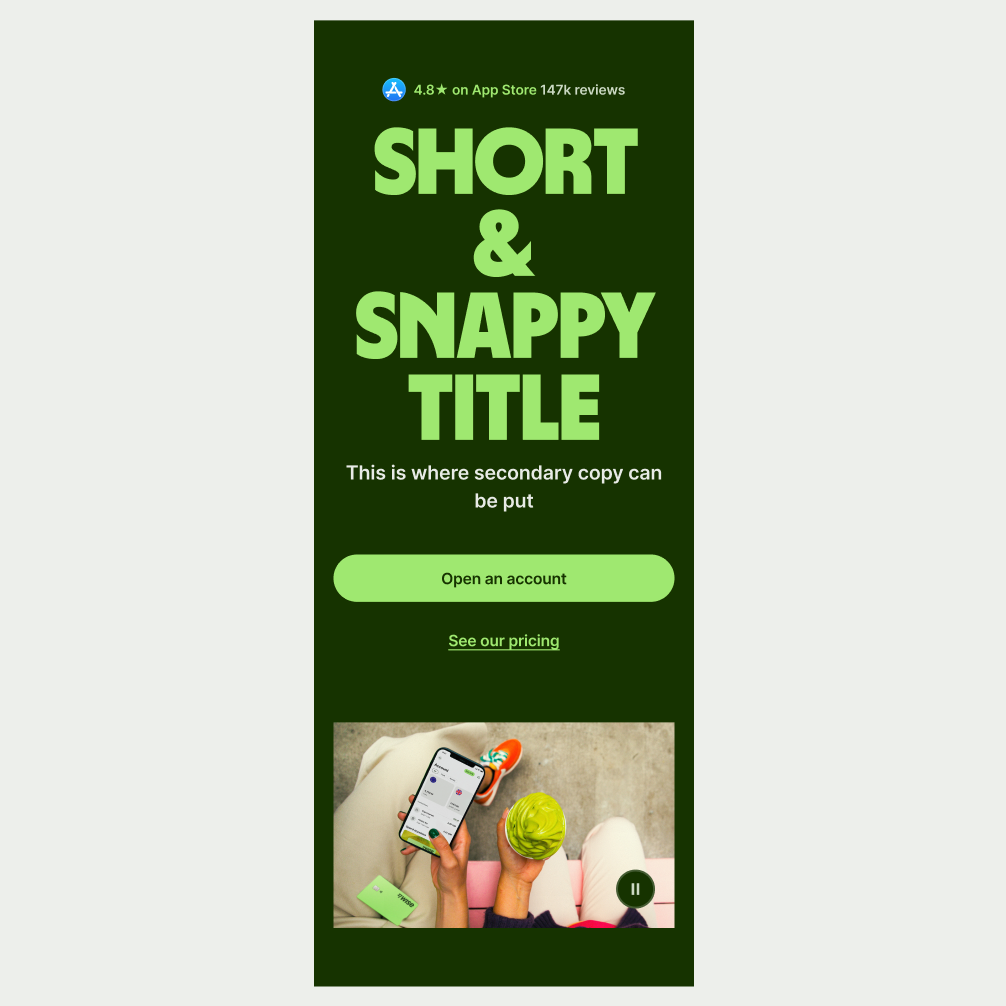 Hero Large pattern in Forest Green theme