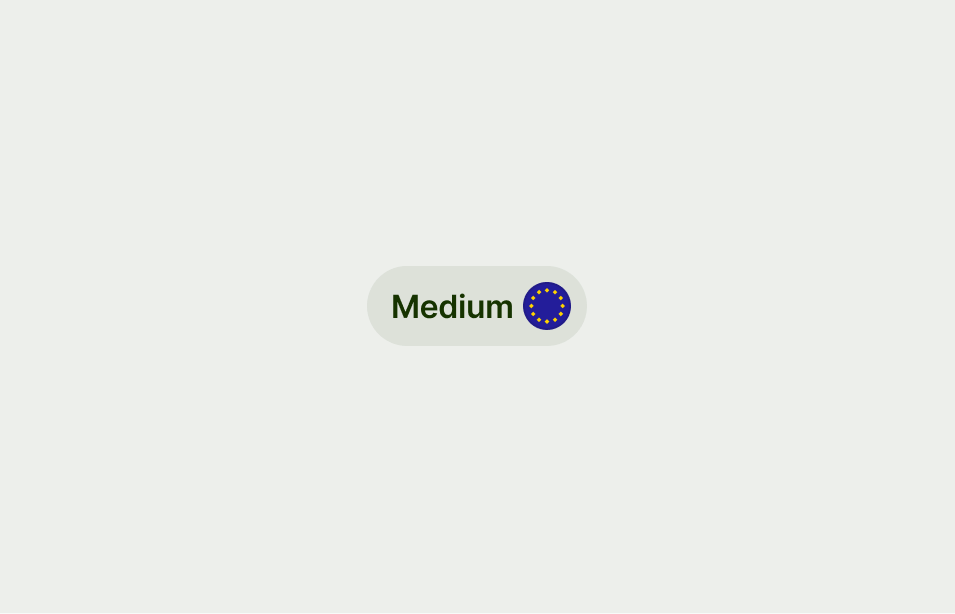Avatar on right of medium button