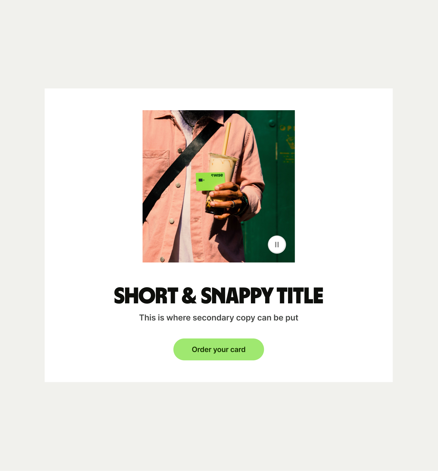 An image of the Hero Small pattern in layout 2