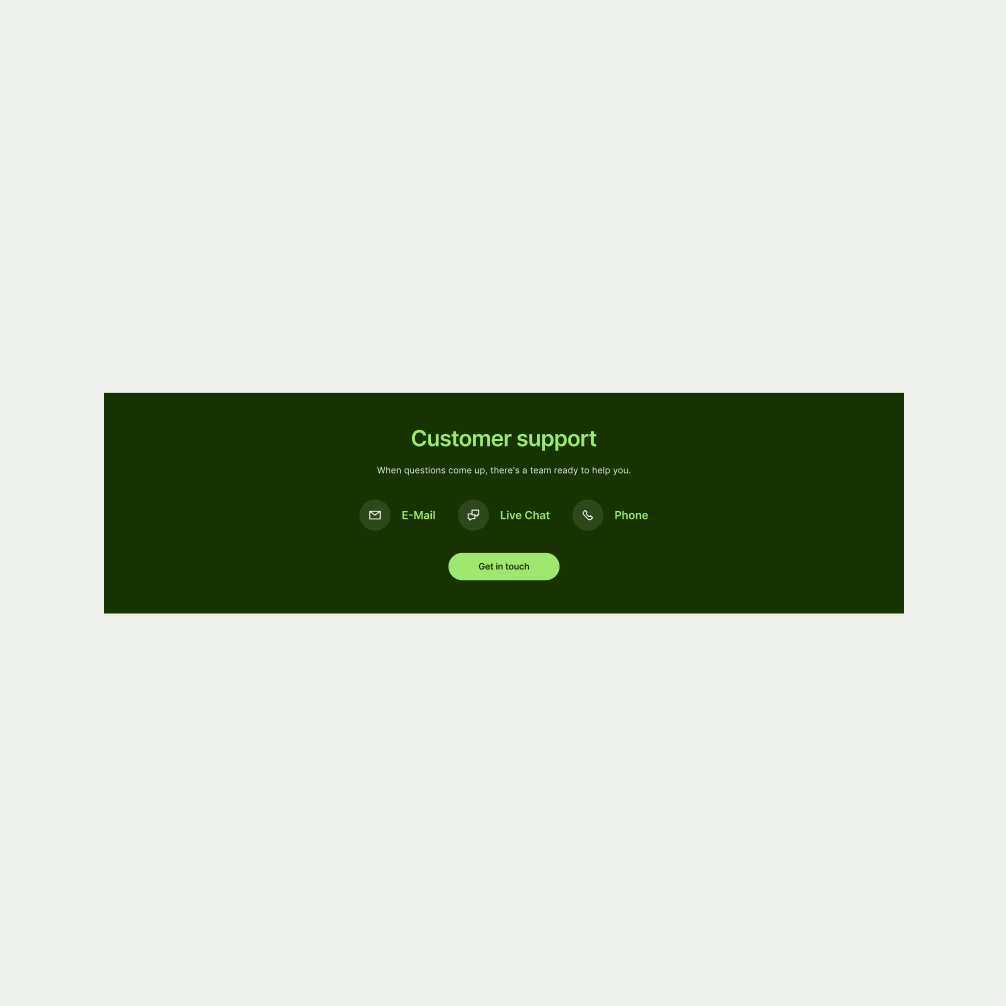 Icon Socials pattern in Forest Green theme