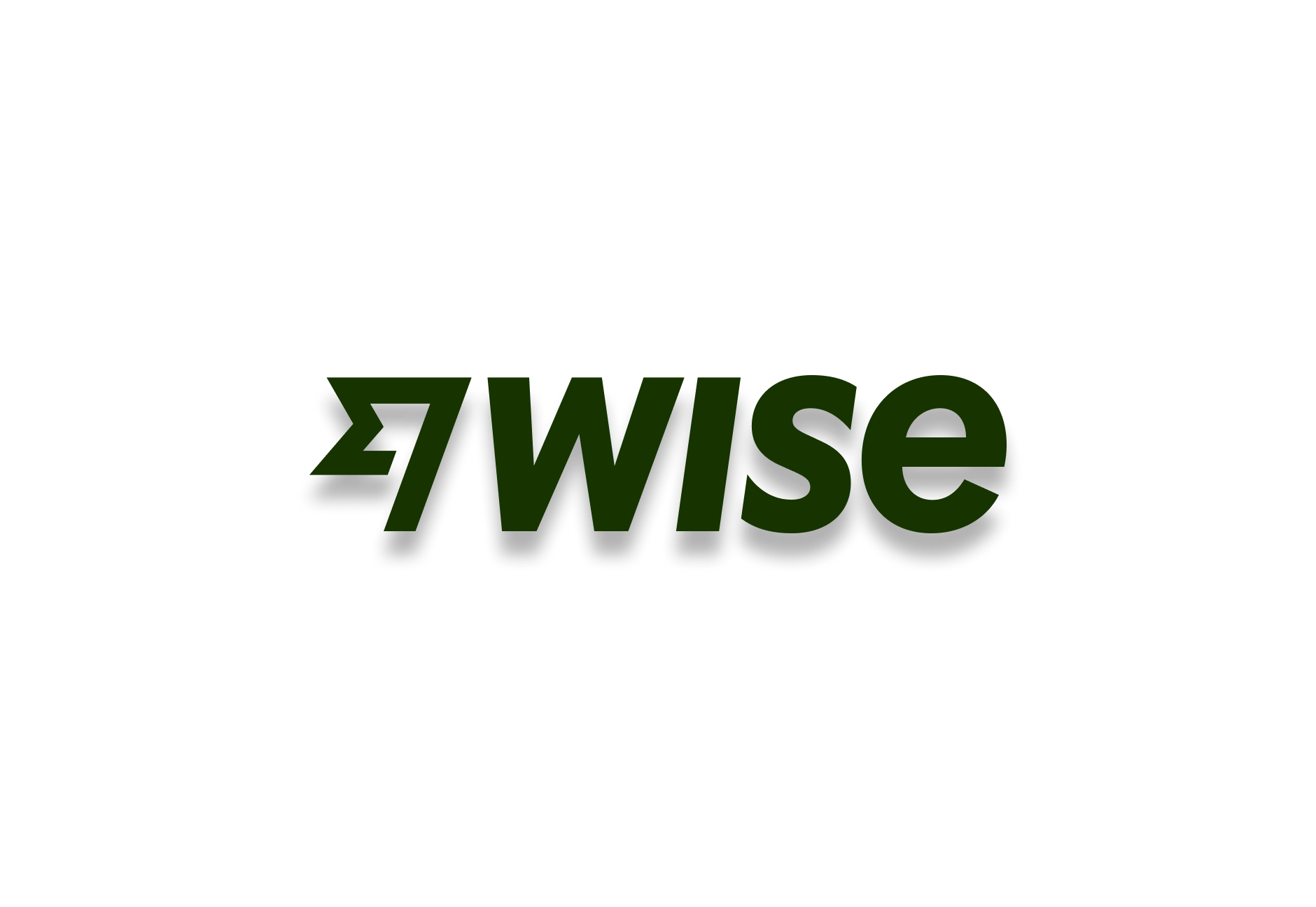 The Wise logo with a shadow.