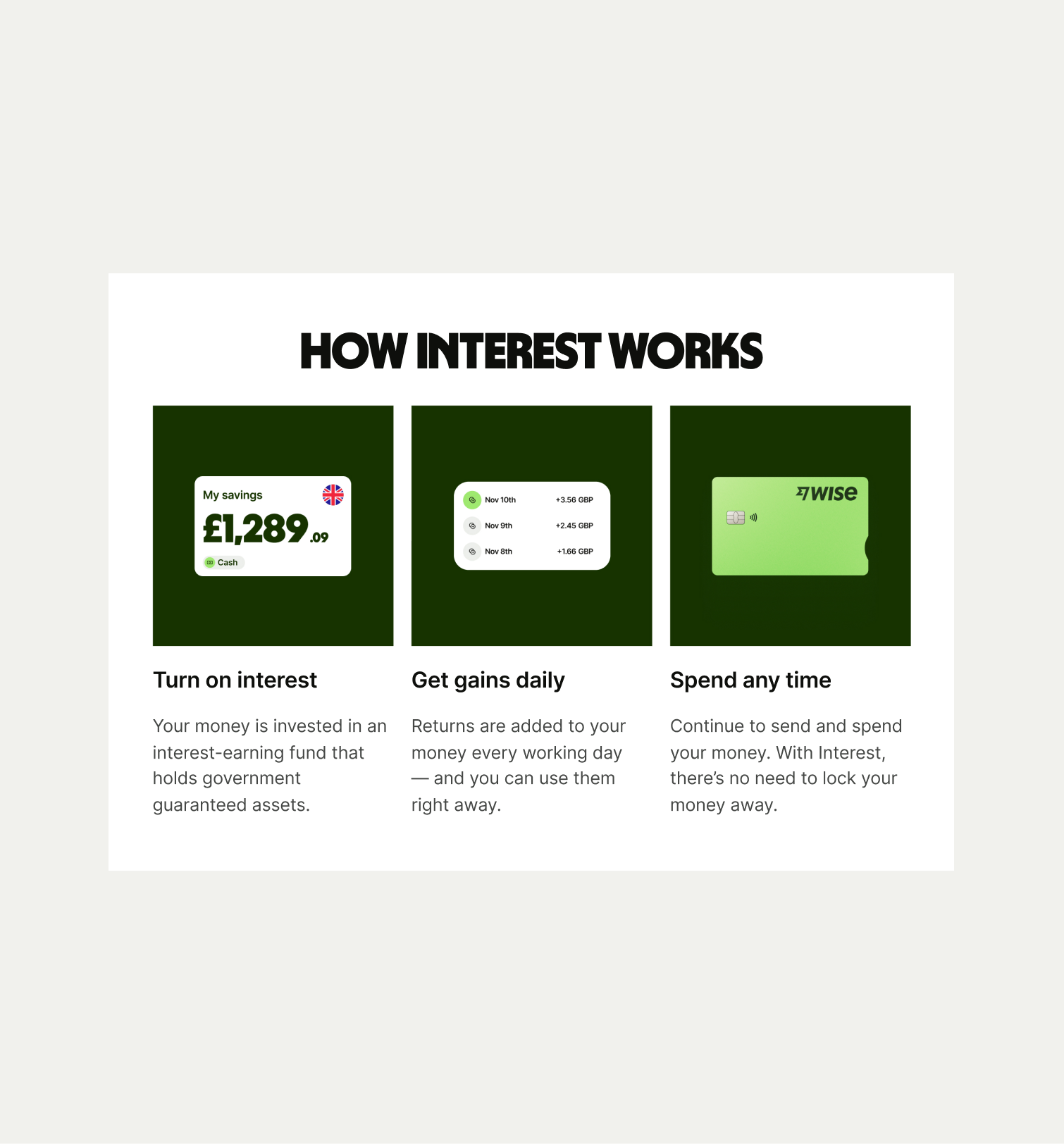 Card Cluster Image pattern on tablet