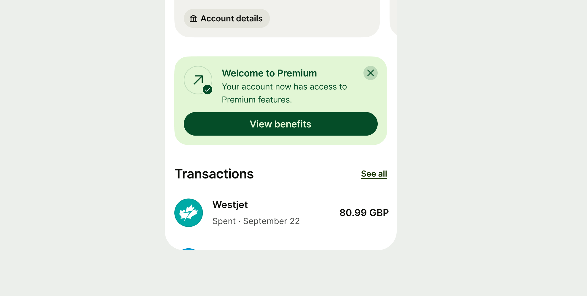 Success action prompt in Launchpad