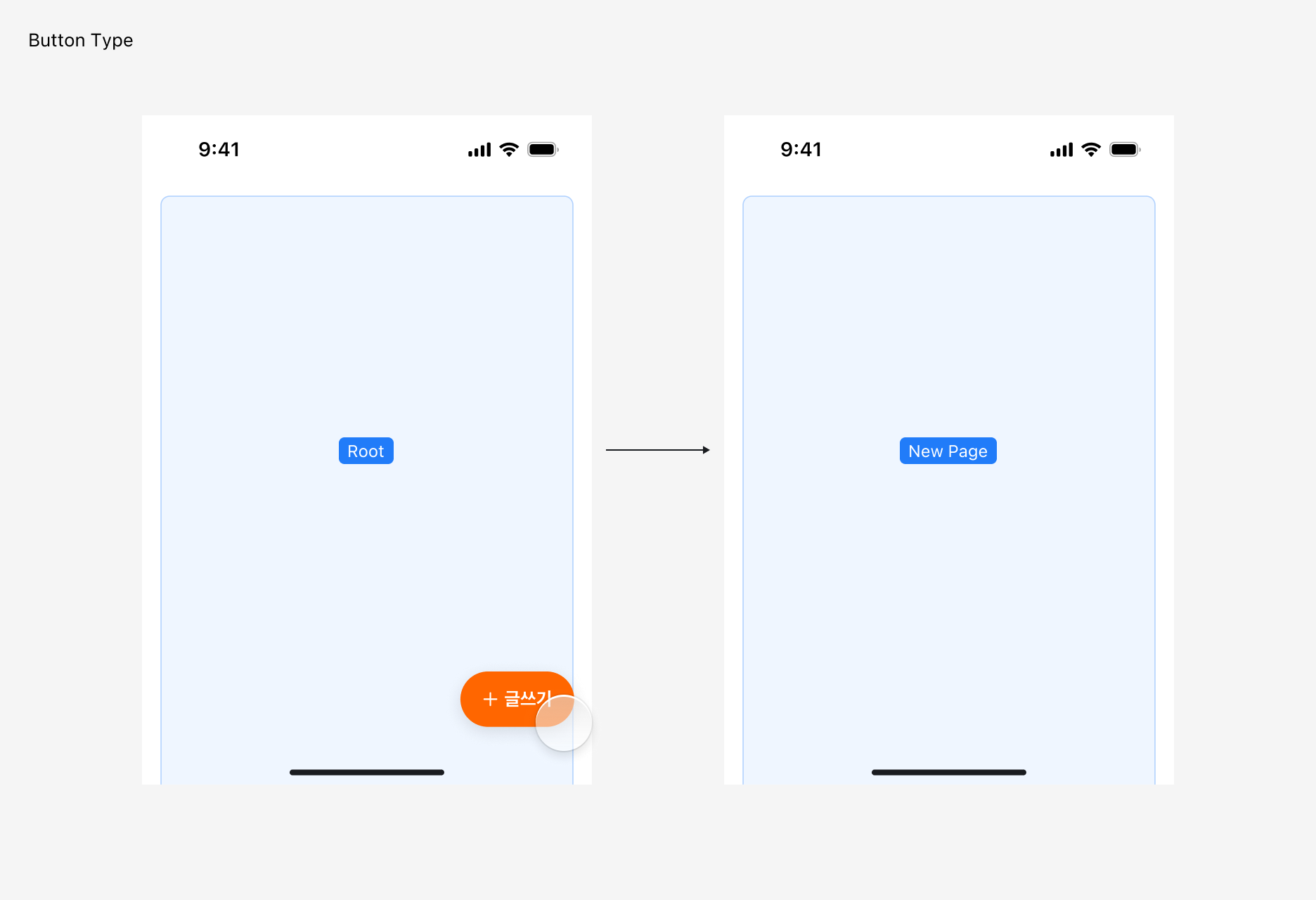 Floating Action Button의 Type - Button Type