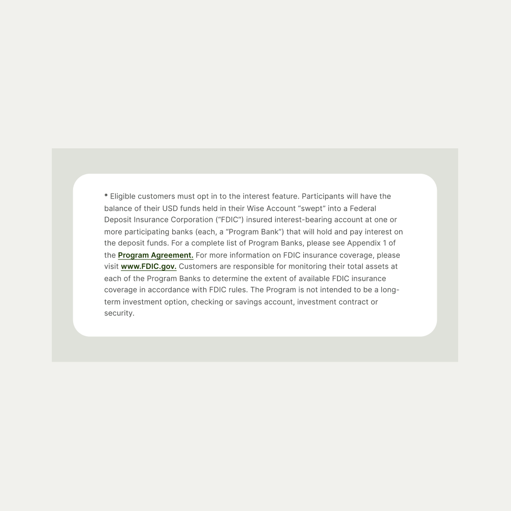 Text Disclaimer pattern in Neutral theme