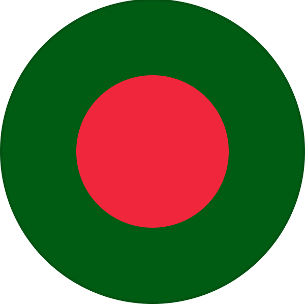 The Bangladesh flag.