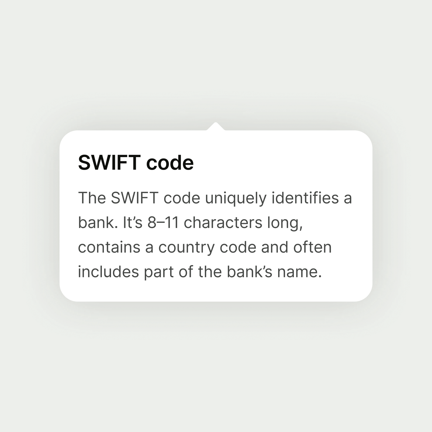 A popover which defines a term.