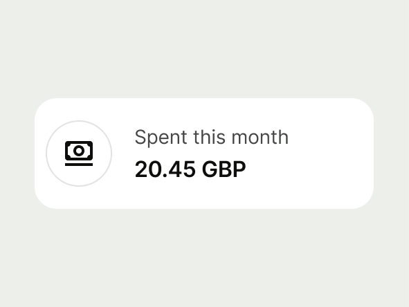 List Item Non Interactive example