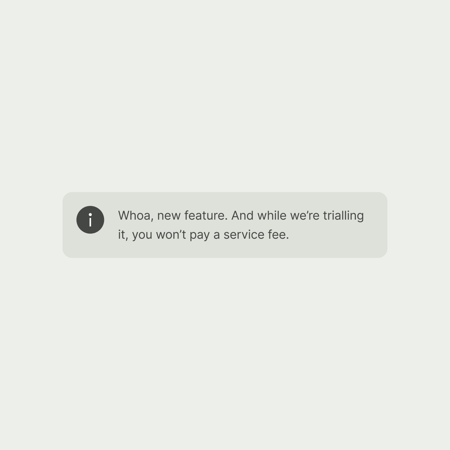 A neutral alert.