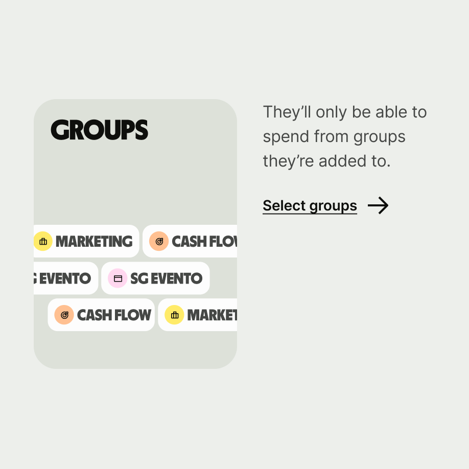 Cards next to related text or images