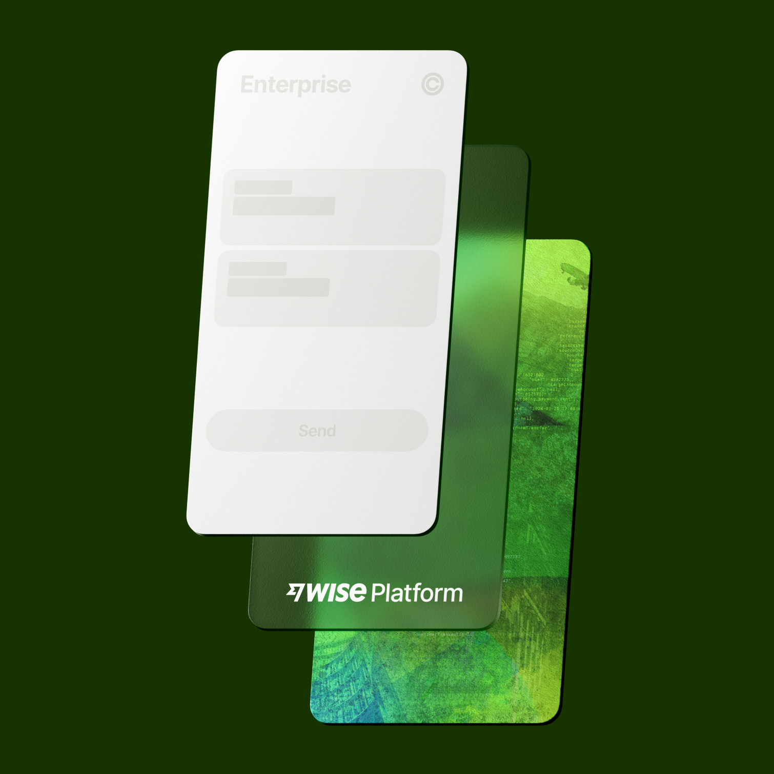 Wise Platform on a Forest Green background